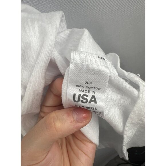 Fresh Produce Womens White Cotton Graphic Tee OS - Picture 5 of 6